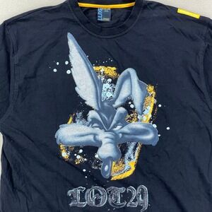 VTG Y2K Lot 29 Luxe T-Shirt Mens 3XL Wile E.‎ Coyote Graphic Tee Baggy Ringer